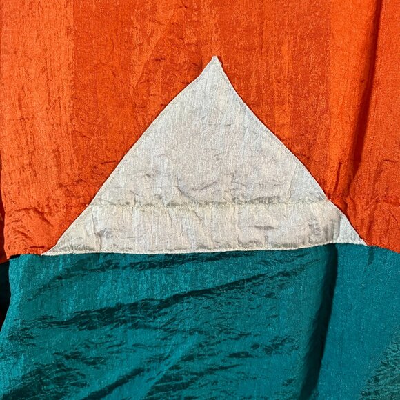 Locker Line Sz L Miami Dolphins Colorblock Windbreaker Embroidered Logo - Picture 6 of 8